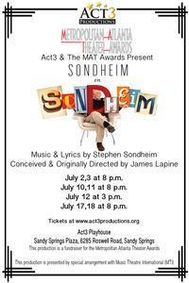 Sondheim on Sondheim show poster