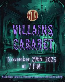 Villains Cabaret show poster