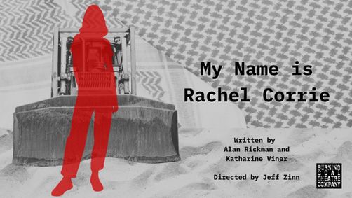 My Name is Rachel Corrie show poster