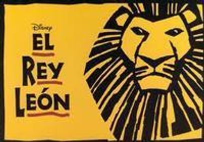 El Rey León show poster