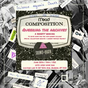 Queering the Archives: A Benefit Reading for CUNY show poster