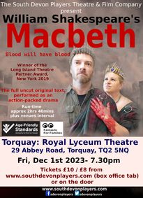 William Shakespeare's Macbeth show poster