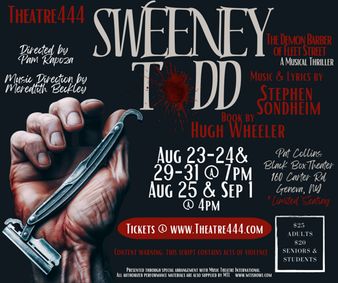 Sweeney Todd show poster