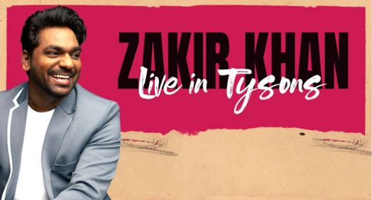 Zakir Khan Live show poster