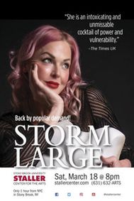 STORM LARGE show poster