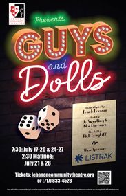 Guys and Dolls show poster