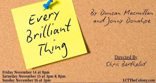 Every Brilliant Thing  show poster