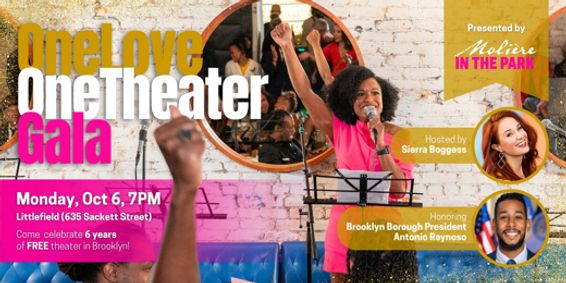 Molière in the Park OneLove OneTheater Gala show poster