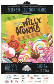 Roald Dahl's WILLY WONKA show poster