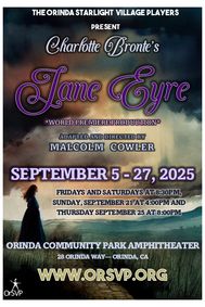 CHARLOTTE BRONTE'S JANE EYRE show poster