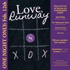 Love, Runway - a fundraising event show poster