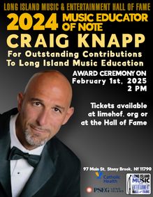 Long Island Music & Entertainment Hall of Fame 2024 Educator of Note Awards show poster