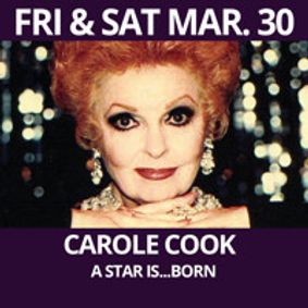 CAROLE COOK - A Star Is...Born show poster