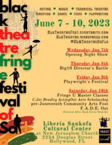 Black Theatre Fringe Festival of South Florida show poster