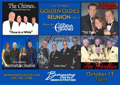 Gene DiNapoli’s “Golden Oldies Reunion Volume 1 show poster