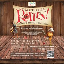 Experience the “Egg-cellent” Broadway Hit: Something Rotten! at Richey Suncoast Theatre 