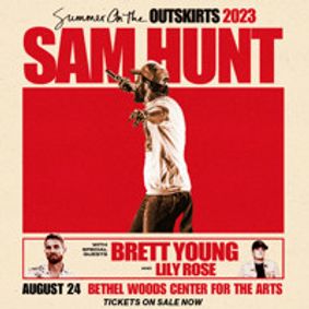 Sam Hunt with Brett Young & Lily Rose show poster