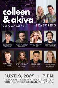 Colleen & Akiva: In Concert show poster