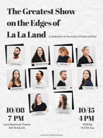 The Greatest Show at the Edges of La La Land show poster