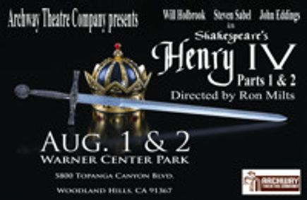 Henry IV, parts 1 & 2 show poster