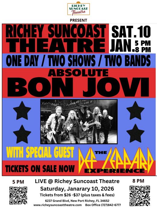 The Def Leppard Experience & Absolute Bon Jovi at Richey Suncoast