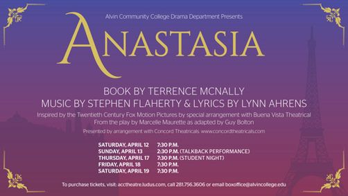 Anastasia show poster