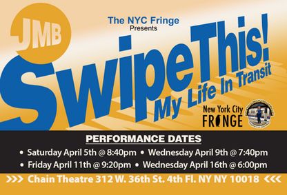 SWIPE THIS! My Life in Transit show poster