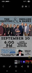 SOUTHERN GOSPEL SINGING show poster