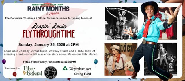 Fibre Federal Rainy Months Series: Leapin' Louie- Fly Through Time show poster