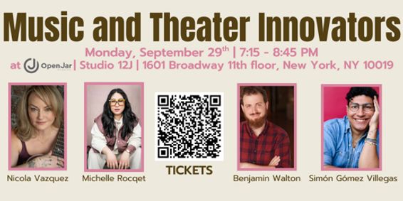 Music and Theater Innovators show poster