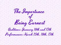 The Importance of Being Earnest