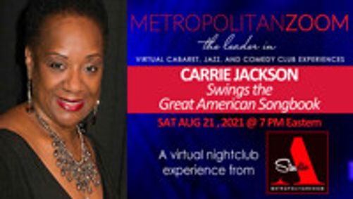 CARRIE JACKSON - Swings the Great American Songbook show poster
