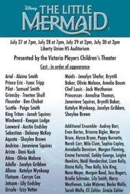 Disney's The Little Mermaid show poster