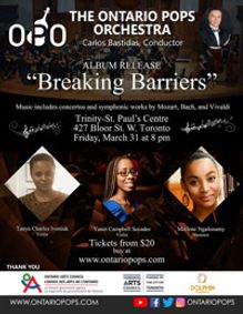 Ontario Pops Orchestra Album Release Concert show poster