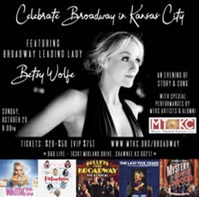 Celebrate Broadway in Kansas City Featuring Betsy Wolfe show poster