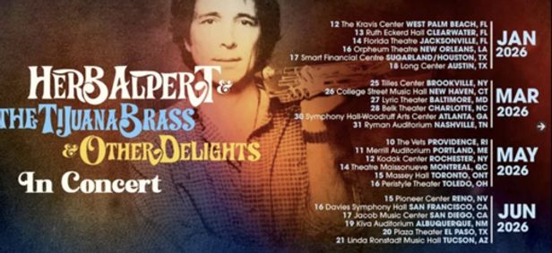 Herb Alpert and The Tijuana Brass show poster