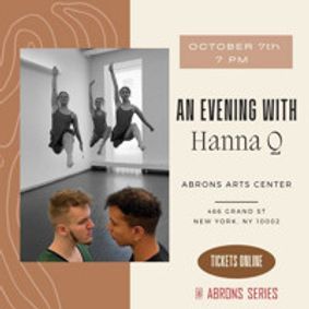 An Evening with Hanna Q  show poster
