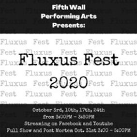 Fluxus Fest 2020 show poster