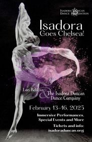 Isadora Goes Chelsea! Immersive Pop-up Performances show poster