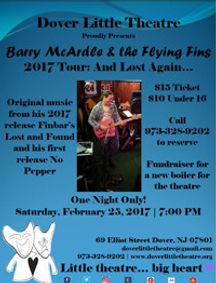 Barry McArdle and the Flying Fins 2017 Tour: And Lost Again... show poster