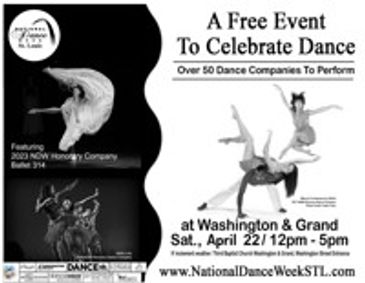 National Dance Week, St.Louis show poster