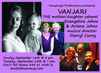 VANJARI: The Mother/Daughter cabaret show poster