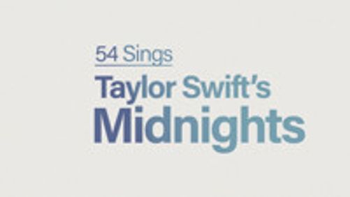 54 Sings Taylor Swift's Midnights show poster