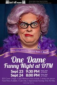One Dame Funny Night show poster