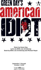 Green Day's American Idiot show poster