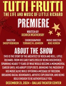 Tutti Frutti- The Life and Music of Little Richard show poster