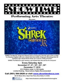 SHREK The Musical jr. show poster