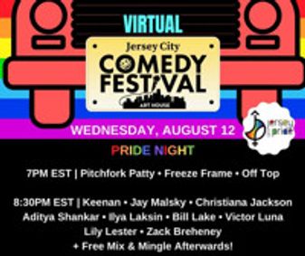 Virtual Jersey City Comedy Festival: PRIDE NIGHT show poster