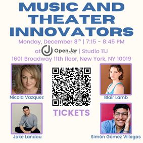 Music and Theater Innovators show poster