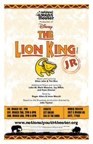 Lion King Junior show poster